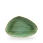 Stonecast Samphire Green Triangle Chefs Tallerken 30.4 X 20.5Cm