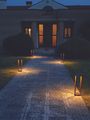 Home Solar Floor Lamp 140x140x500mm. 2,2W - IP54 - CORTEN