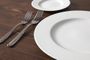 AMANDA White Plate flat with rim - Ø31cm - H:20cm
