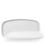 White Oblong Chefs Plates 35x18,5cm H:2cm