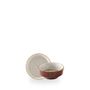 Cinnamon Brown Barley White Kochi Shallow Bowl 26cl H: 5cm Dia: 11.5cm