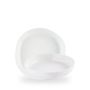 White Organic Walled Bowl 23cm x 4.5cm