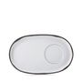 Caractere Gourmet Saucer White 18 x 11cm Cumulus