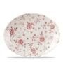 Rose Chintz Cranberry Orbit Oval Coupe Tallerken 31.7 X 25.5Cm