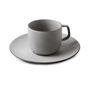 EQUINOXE Espresso Cup And Saucer 8Cl Pepper