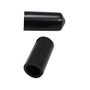 Dust Cap Cover for Liquor Pourers, Opaque Black, PVC (Pack of 12) 1.5 x 1.5 x 2.5cm
