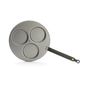 Mineral B Steel Blinis Pan Ø 27 Cm, For 3 Blinis 10 Cm.