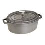 Staub Oval Gryte 33Cm Grå 6,7L
