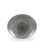 Raku Quartz Black Orbit Oval Coupe Tallerken 27 X 22.9Cm