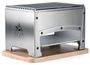 Louis Tellier (Bron Coucke) Brasero - combined barbecue - 2 open sides for indoor use - kit reblochonnade (1 steel stud + composite spatula)