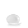 White Oval Orb Tallerken 19.5 X 15 X 2.5Cm