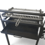 Baskisk Kullgrill * X * Cm, Med Regulering, Skuff og Flip