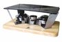 Louis Tellier (Bron Coucke) Planchetta 4 servings - wooden base