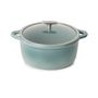 Bombance Round Cocotte 26Cm Induction With Glass Lid Cloud Grey + Glass