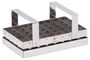 GOBEL St/st pastry cutter with handle for brownies - 40 pcs 25 x 25 mm - 200 x 125 x 95
