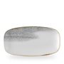 Homespun Accents Jasper Grey Chefs Oblong Tallerken 35.5 X 18.9Cm