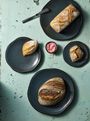 STON BLUE Plate flat round coupe - Ø15cm - H:15cm