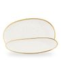 Stonecast Barley White / Opal Organic Platter  / 34.5cm