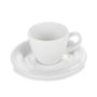 Alaska Mocha Kopp & Saucer White