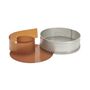 Perforated St.Steel Round Mold Removable Base Ø24X6,5 Cm