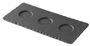 Basalt Fat Med 3 Indents 25X12Cm Matt Slate Style