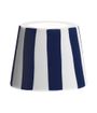 Poldina Pro COVER Hvit Keramikk Blå Striper Ø:13x10cm