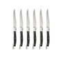 Laguiole Tradition Biffkniver, 6 Pack Mørkt Håndtak.