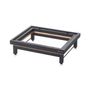 Riser For Gn 1/2 Matt Black Metal, Oak Frame