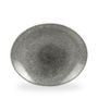 Raku Quartz Black Orbit Oval Coupe Tallerken 31.7 X 25.5Cm
