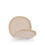 Stonecast Nutmeg Cream Organic Walled Plate 21cm H:2cm