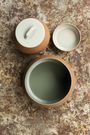 CONTRE JOUR Bowl With Lid 20cl Almond green