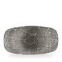Kintsugi Reverse Quartz Black Chefs Oblong Plate 35,5x18,9cm