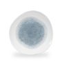 Raku Topaz Blue Rund Trace Tallerken 28.6Cm