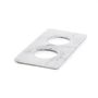 En Scene Tray Gn 1/3 For 2 Carafes/Bottles Nacryl White Marble