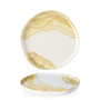 Tide Gold Organic Walled Plate 25cm H:2cm
