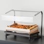 Riser For Gn 1/1 Matt Black Metal, Oak Frame