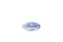 Inked Fresco Blue / Natural Organic Plate  / 25.5cm