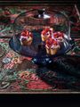 ACCESSORIES Cake Stand 33cm Blue - Ø34cm - H:110cm