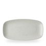 Delta Grey Oblong Plate 35.5 x 18.9cm