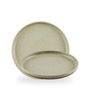 Emerge Speckled Green / Walled Plate  / 26cm 2cm
