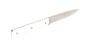 Perceval Table knife 947 polyacetal white handle golden screws