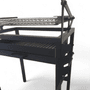 Baskisk Kullgrill * X * Cm, Med Regulering, Skuff og Flip