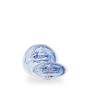 Inked Fresco Blue / Natural Organic Plate  / 16.5cm