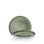 Stonecast Patina Burnished Green Walled Tallerken 21Cm