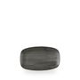 Stonecast Raw Black Oblong Chefs Plate 12.1cm