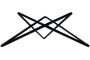 Star Display Stand Silicone Steel Black
