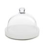 Mealplak Podium B&B Plate With Dome White Nacryl White