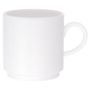 Universal white Mug with handle stackable 110x80mm 0,27L