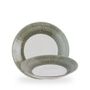 Bamboo Ceramic Spinwash Alpine Deep Coupe Plate 25.5cm