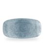 Raku Topaz Blue Chefs Oblong Tallerken 35.5 X 18.9Cm